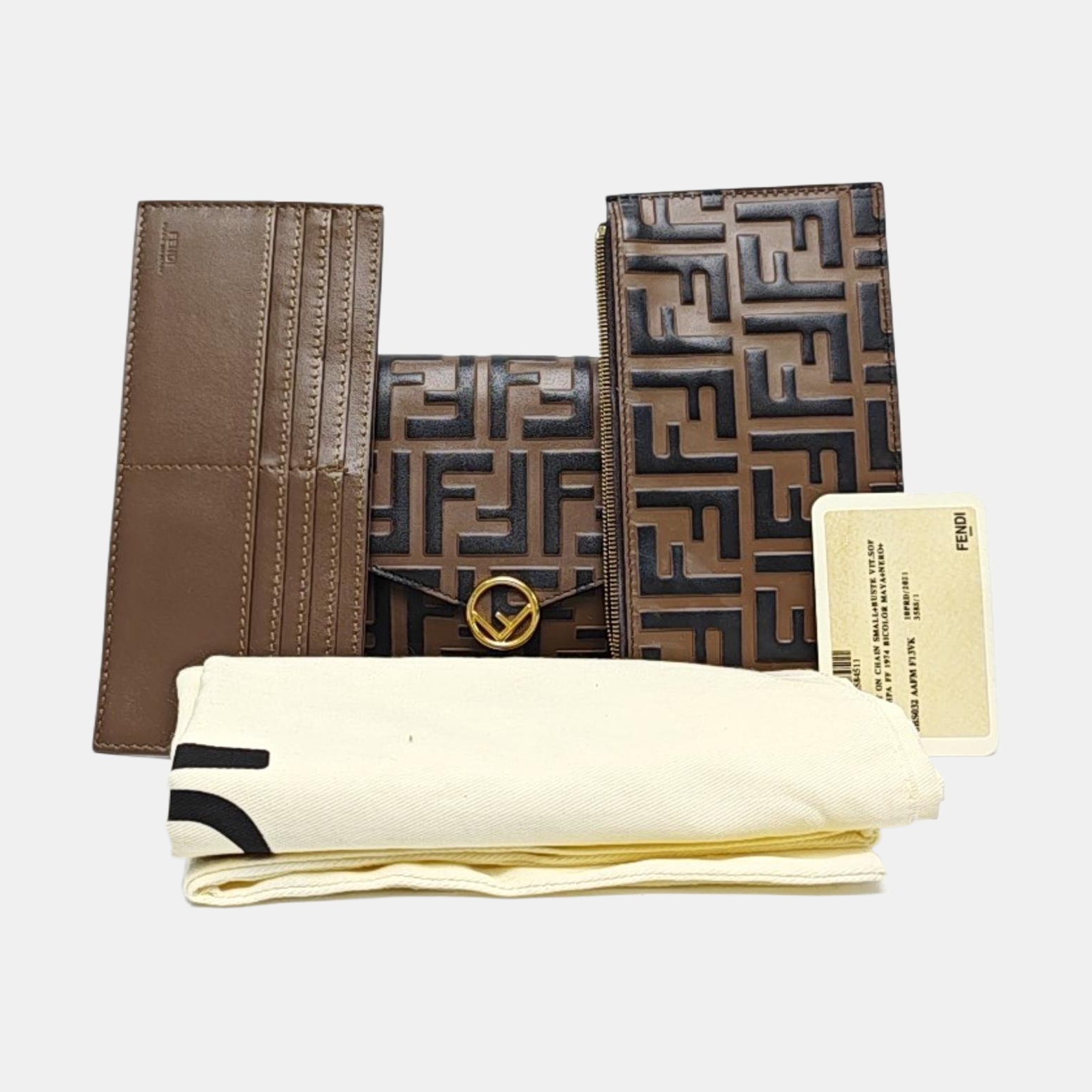 Calfskin Crossbody Bag Brown
