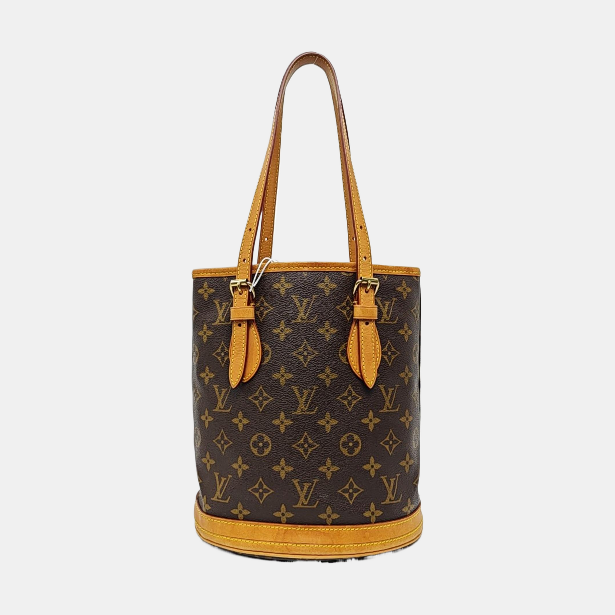 BUCKET PM Monogram Coated Canvas Brown