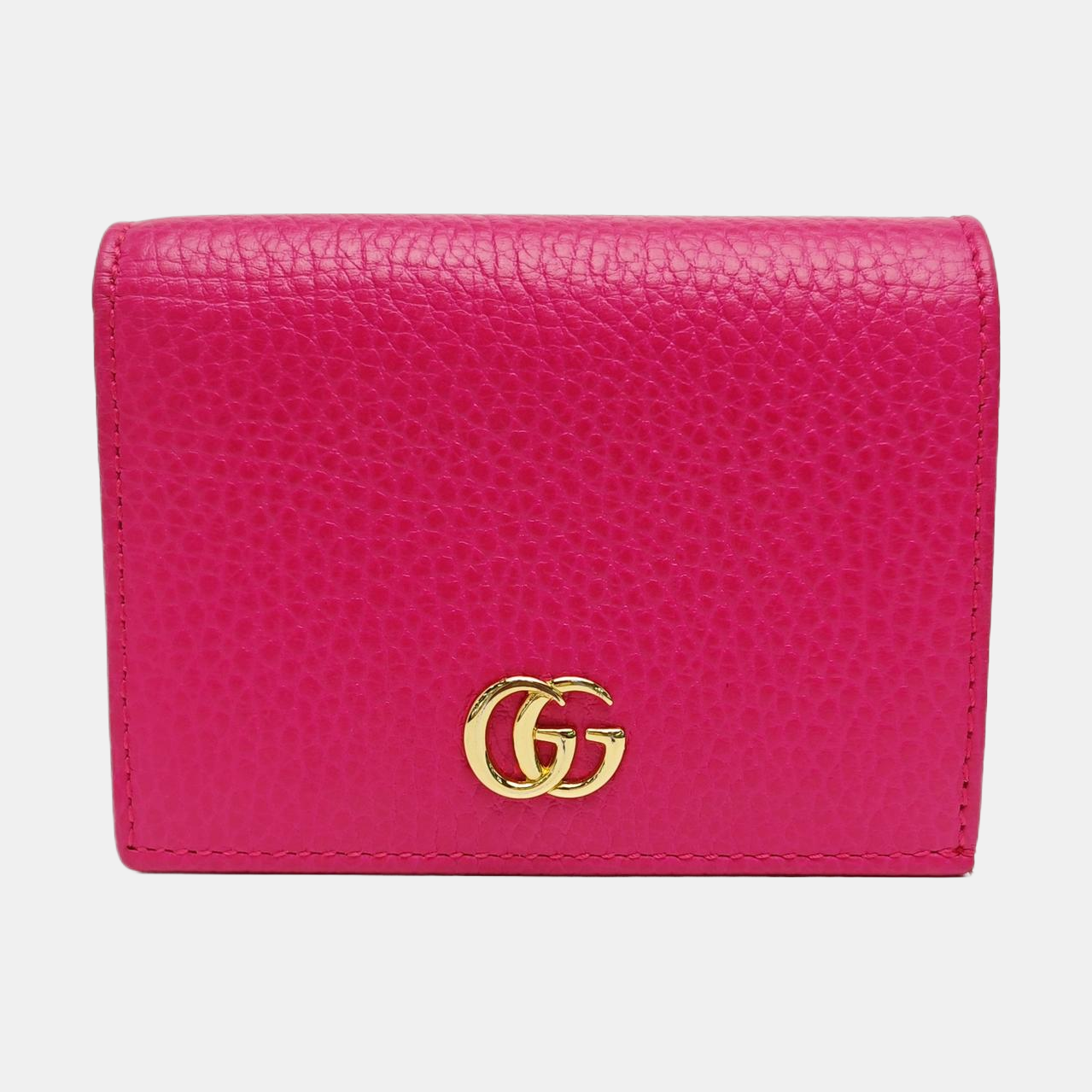 GG Marmont Mini Calfskin Purple Wallet