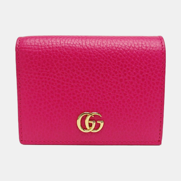 GG Marmont Mini Calfskin Purple Wallet