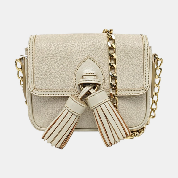 Calfskin Crossbody Bag Beige