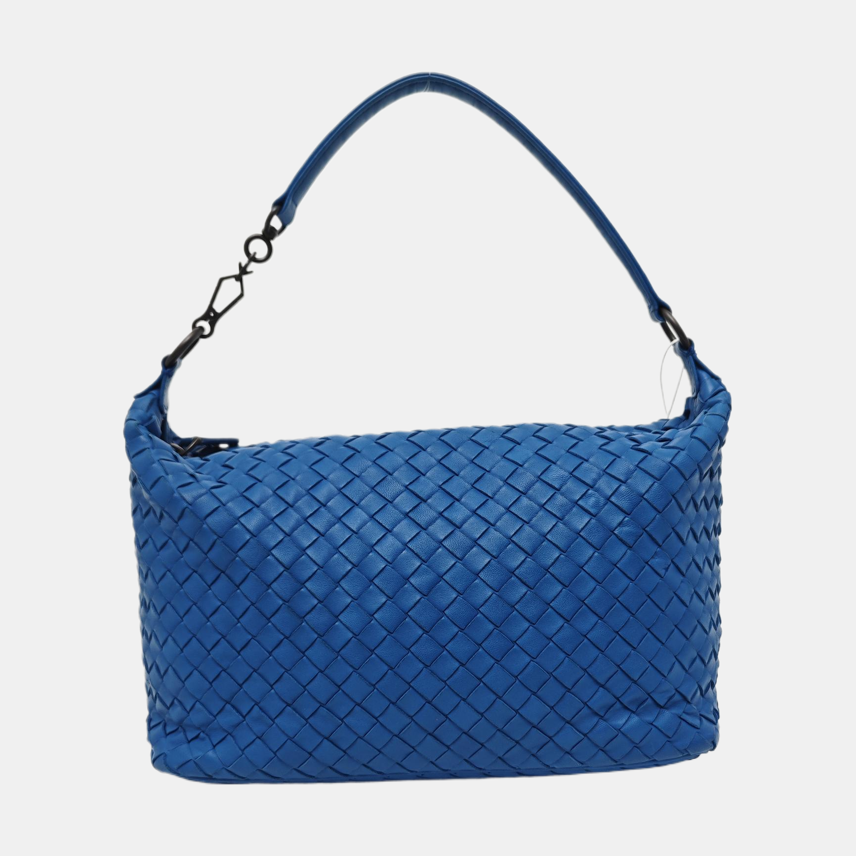Lambskin Top Handle Bag Blue