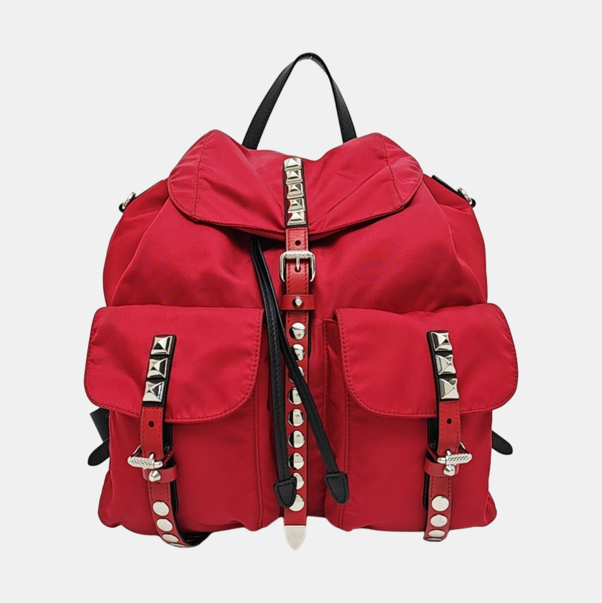 Black Nylon Nylon Red
