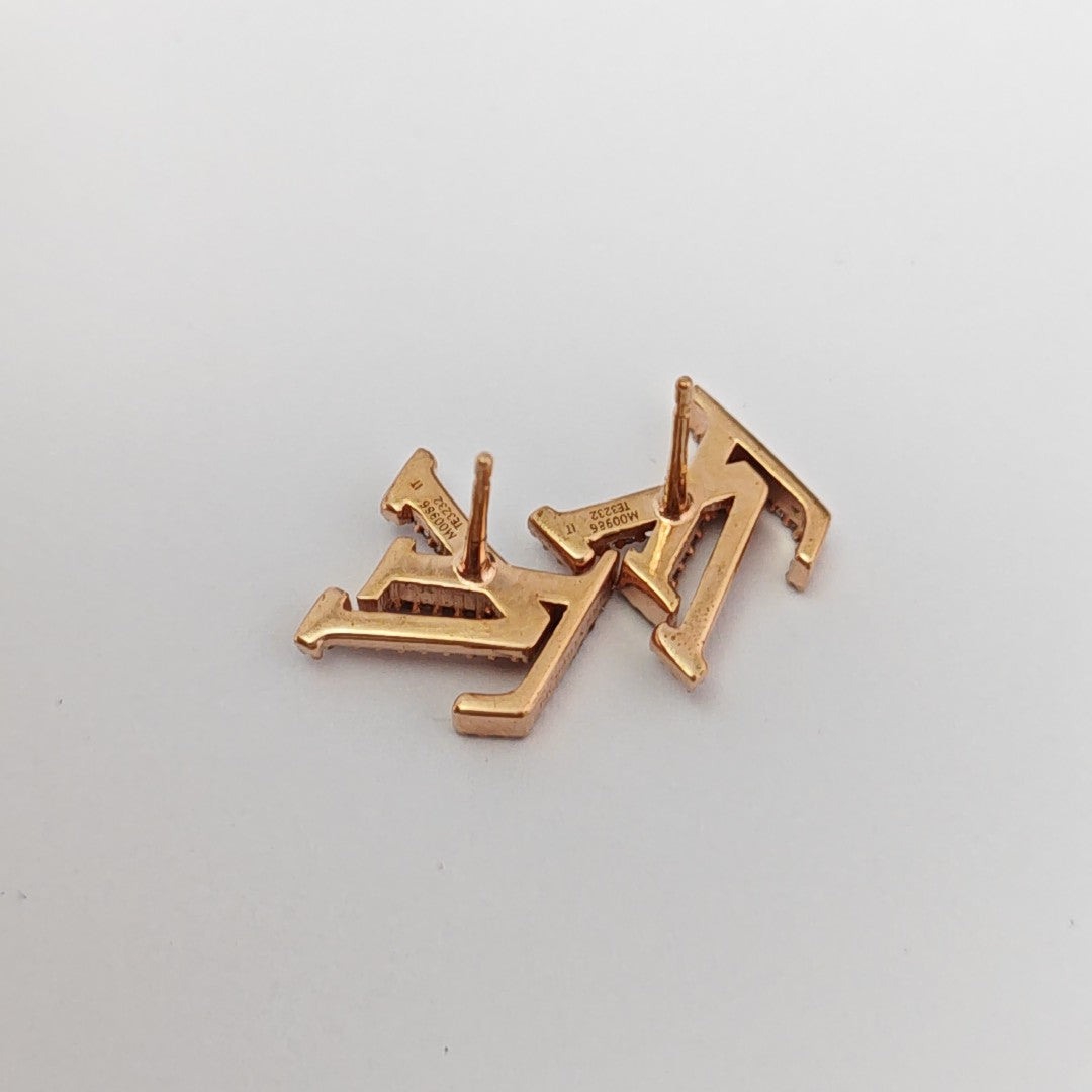 Metal Rose Gold Stud Earrings