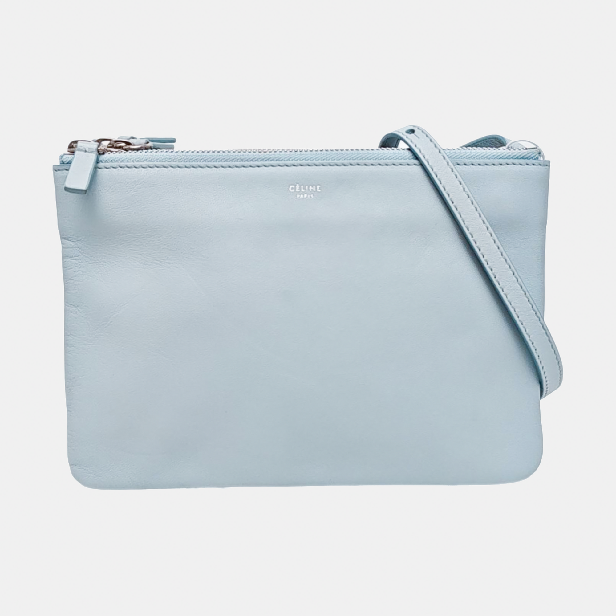 TRIO Small Lambskin Blue
