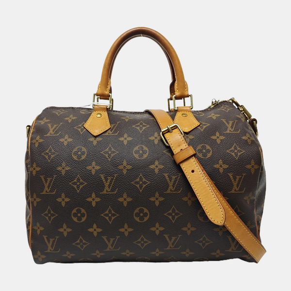 SPEEDY 30 Monogram Coated Canvas Brown