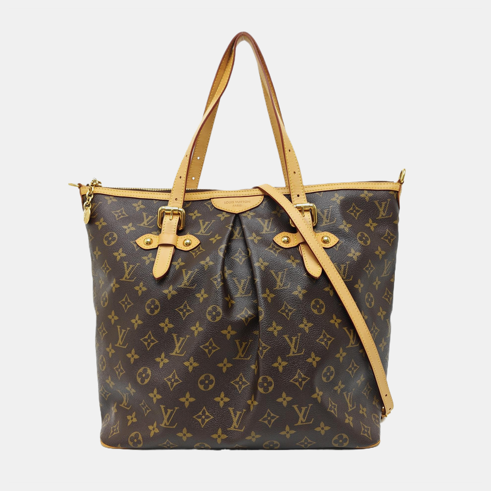 PALERMO GM Monogram Coated Canvas Brown