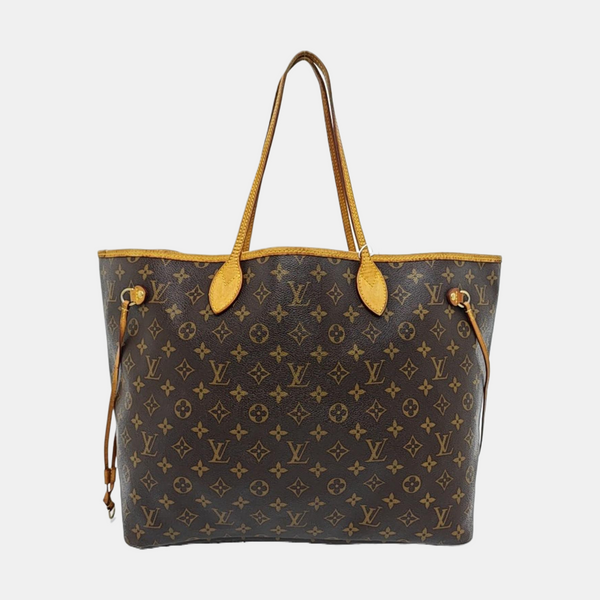NEVERFULL GM Monogram Coated Canvas Brown