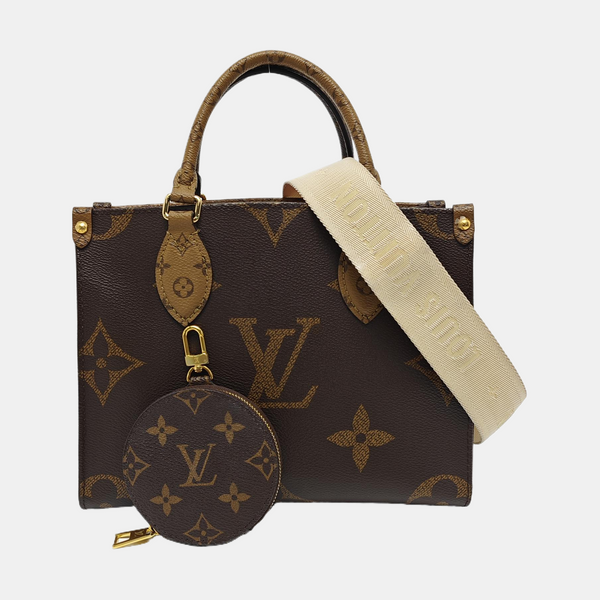 ONTHEGO PM Monogram Coated Canvas Brown