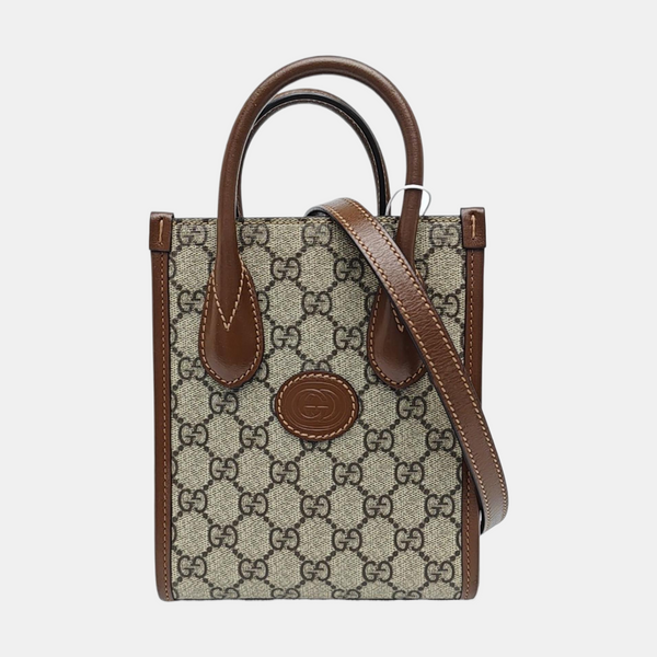 Retro Mini Monogram Coated Canvas Beige