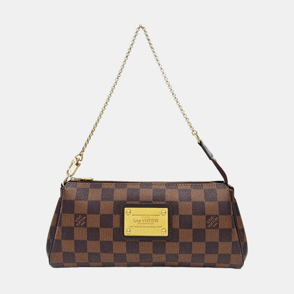 EVA Damier Ebene Coated Canvas Brown