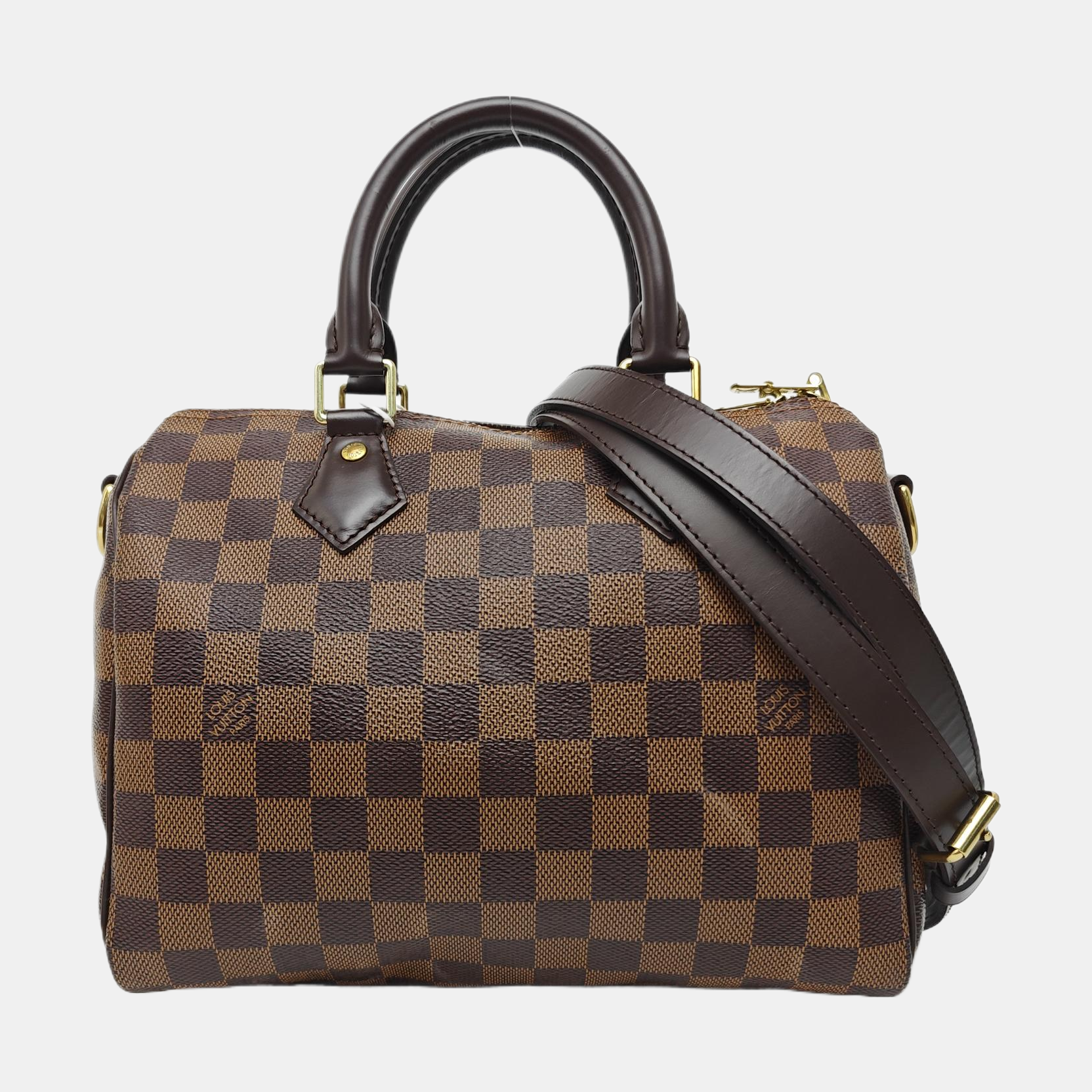 SPEEDY 25 Damier Ebene Coated Canvas Brown