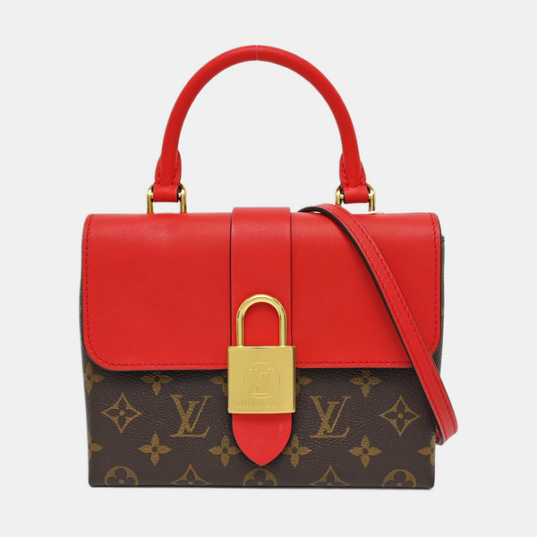 LOCKY BB Monogram Coated Canvas Red