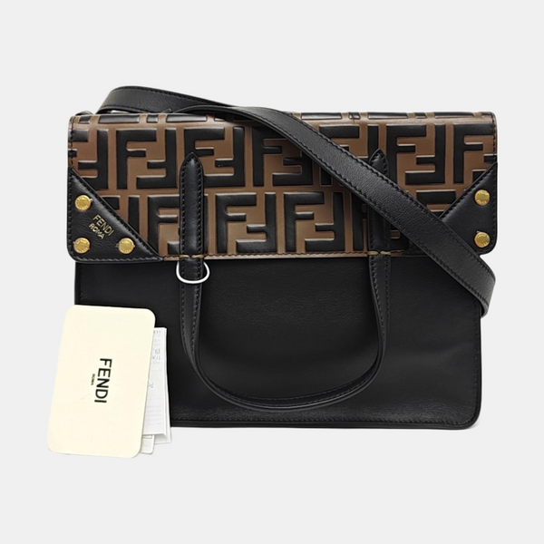 Flip Medium Calfskin Black
