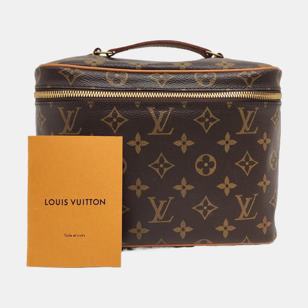 NICE BB Monogram Coated Canvas Brown