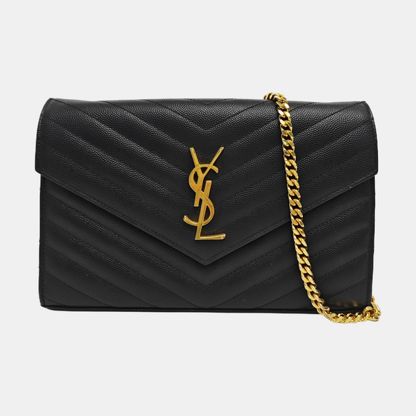 MONOGRAM Medium Quilted Calfskin Black