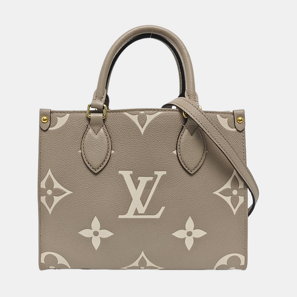 ONTHEGO PM Monogram Calfskin Gray