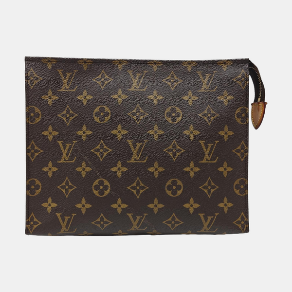 TOILET POCKET 26 Monogram Coated Canvas Brown