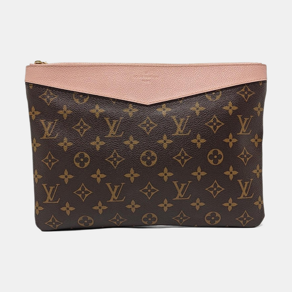 DAILY Monogram Coated Canvas Brown