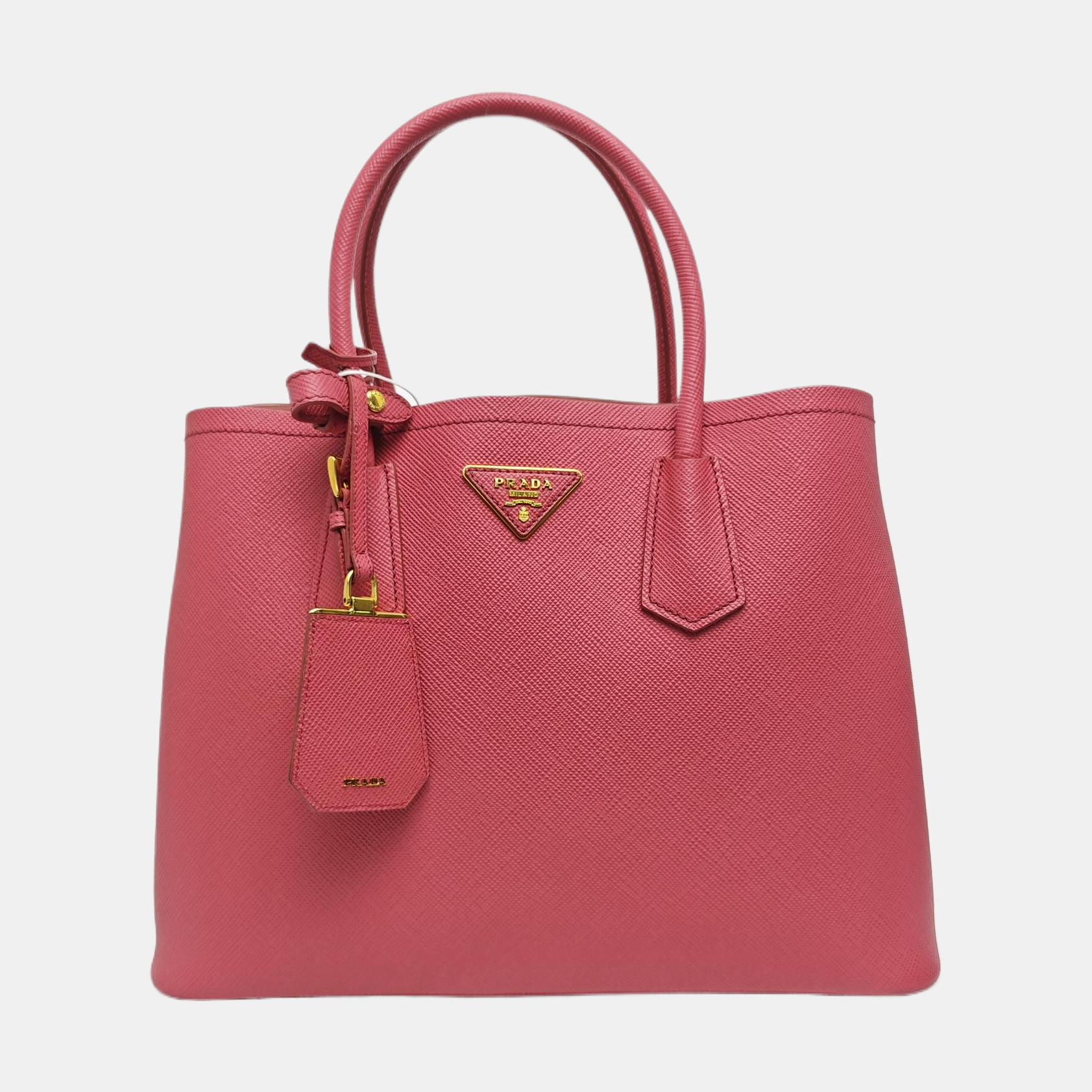 Saffiano Calfskin Tote Bag Medium Red