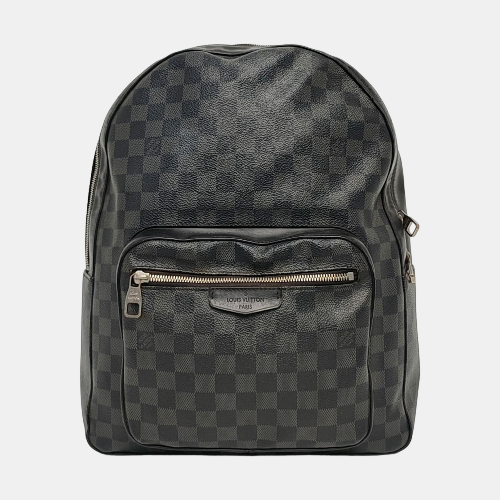 JOSH Damier Graphite Coated Canvas Gray