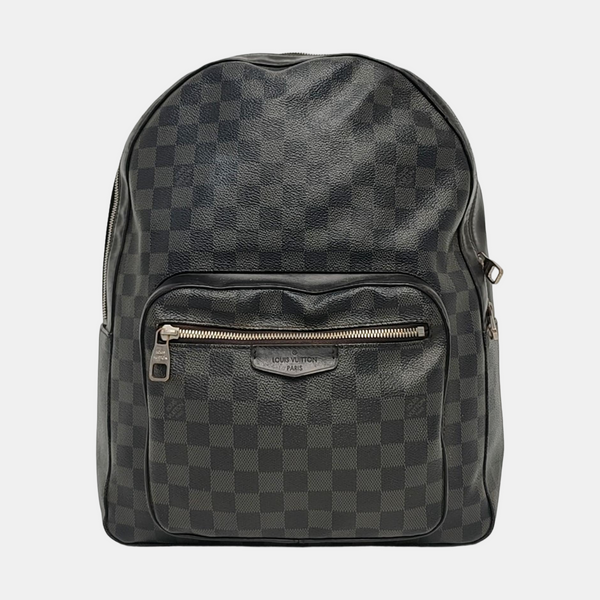 JOSH Damier Graphite Coated Canvas Gray