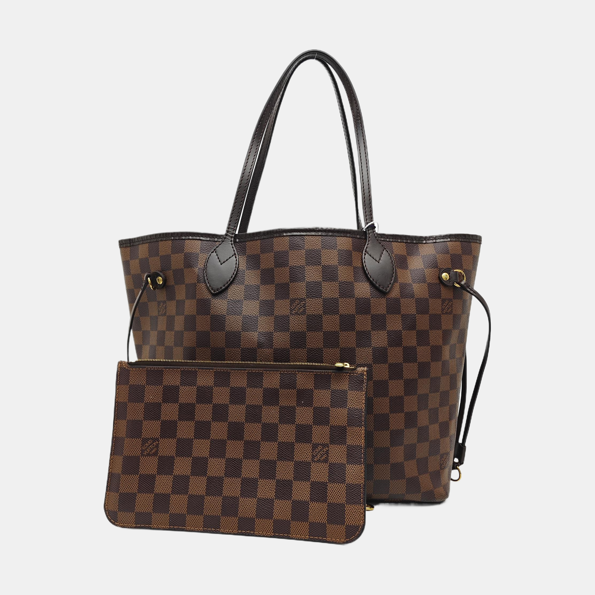 NEVERFULL MM Damier Ebene Coated Canvas Brown