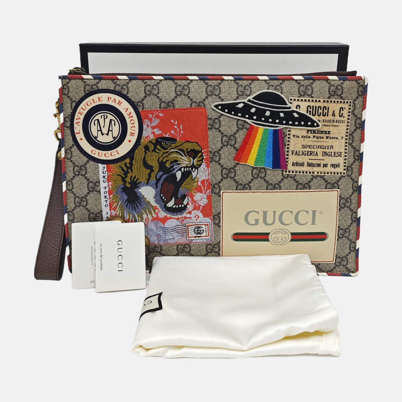 Courrier Monogram Coated Canvas Beige