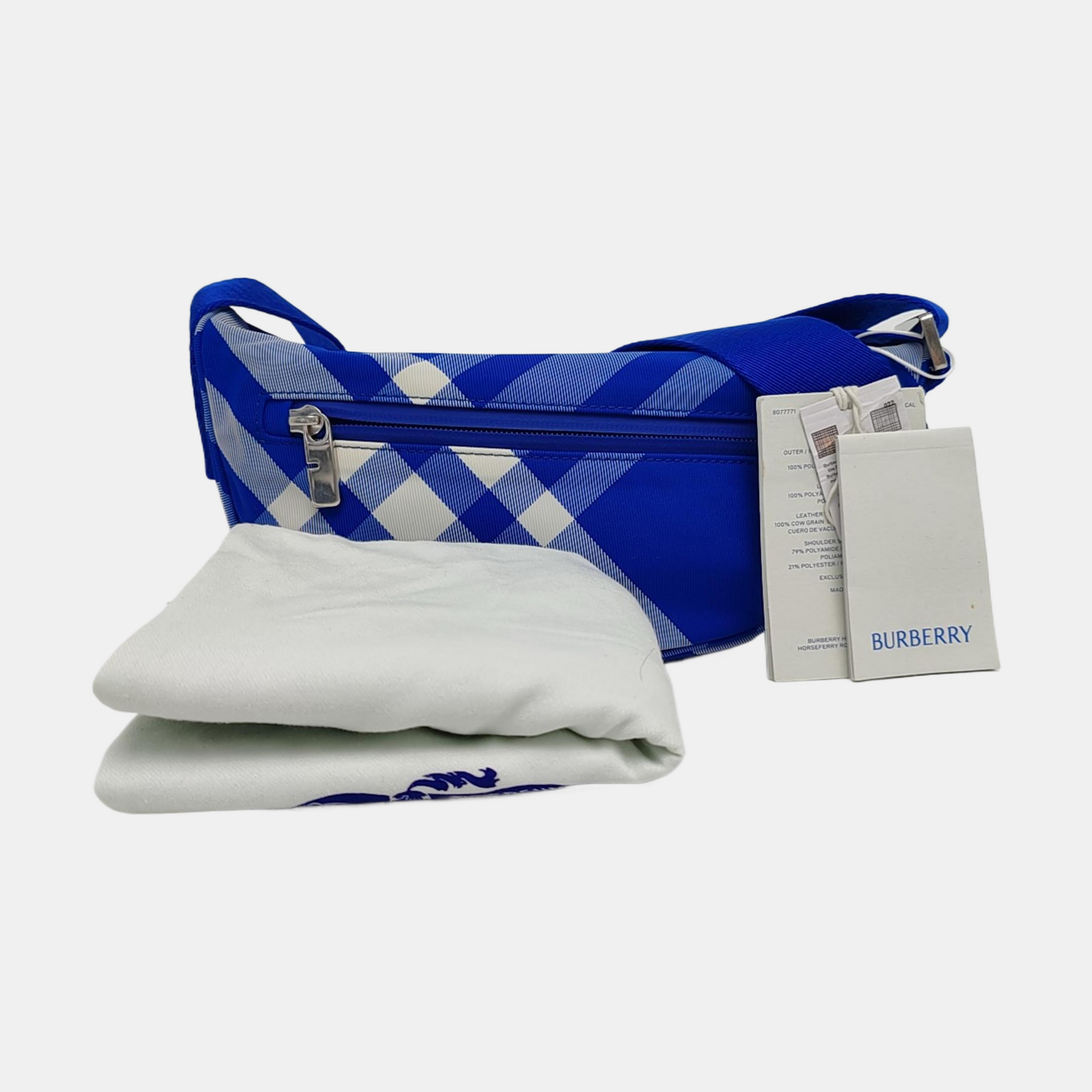 Canvas Crossbody Bag Blue