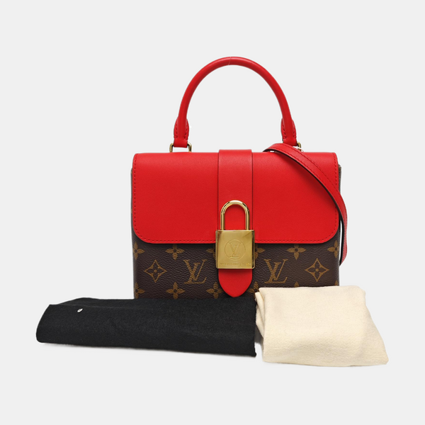 LOCKY BB Monogram Coated Canvas Red