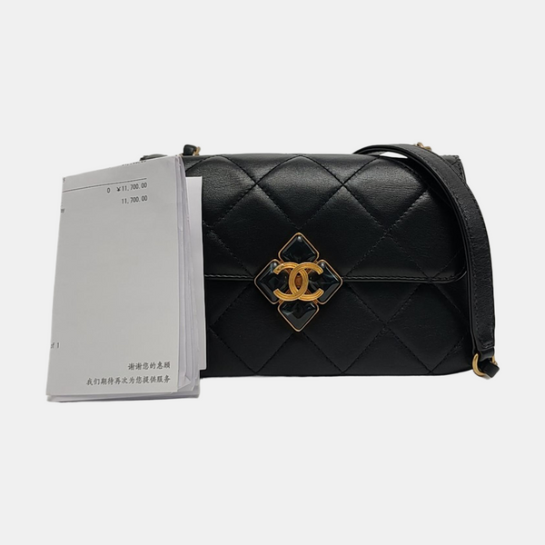 Quilted Lambskin Black