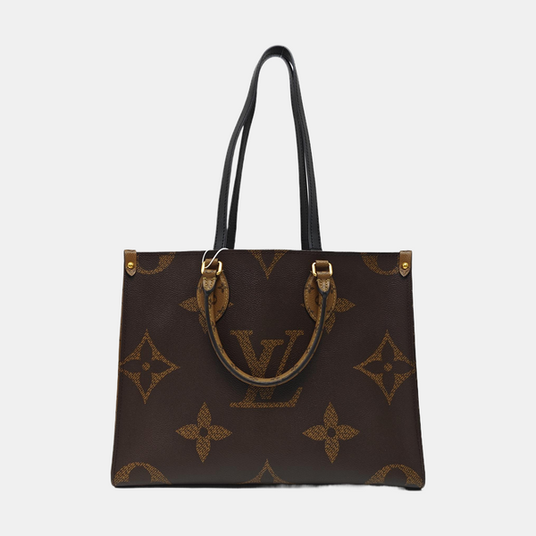 ONTHEGO MM Monogram Coated Canvas Brown