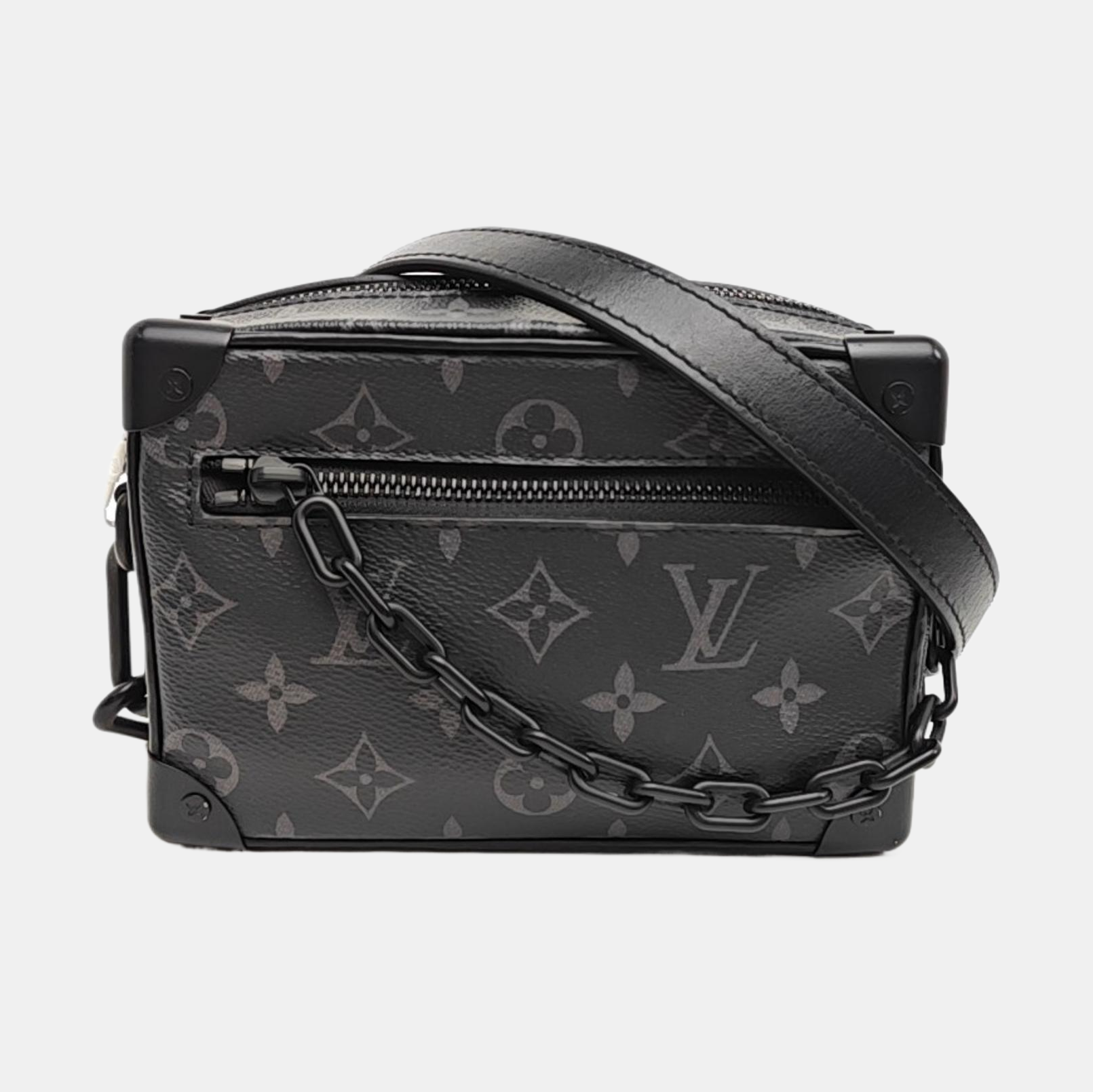 SOFT TRUNK Mini Monogram Coated Canvas Black