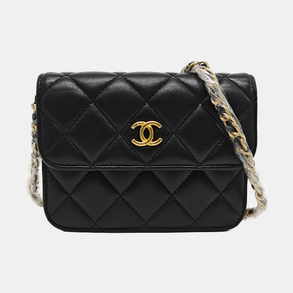 Quilted Lambskin Black
