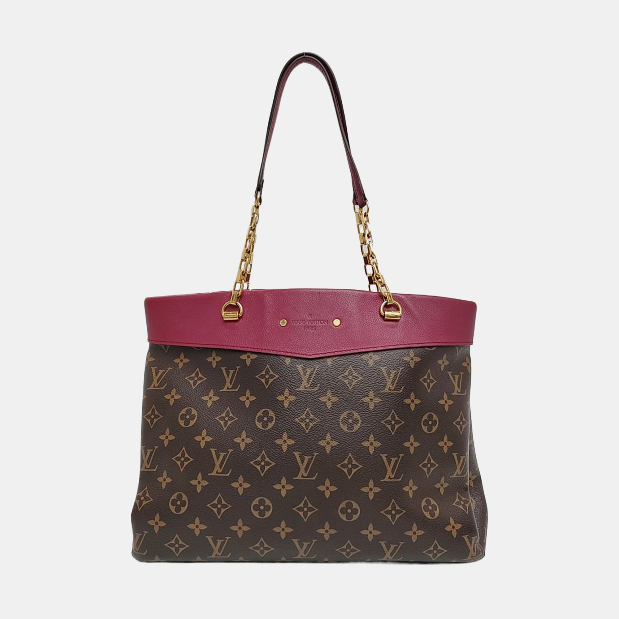 Authenticated pre-owned  PALLAS Monogram Coated Canvas Brown - Tote Bag at Looply