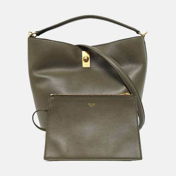 BUCKET 16 Calfskin Green