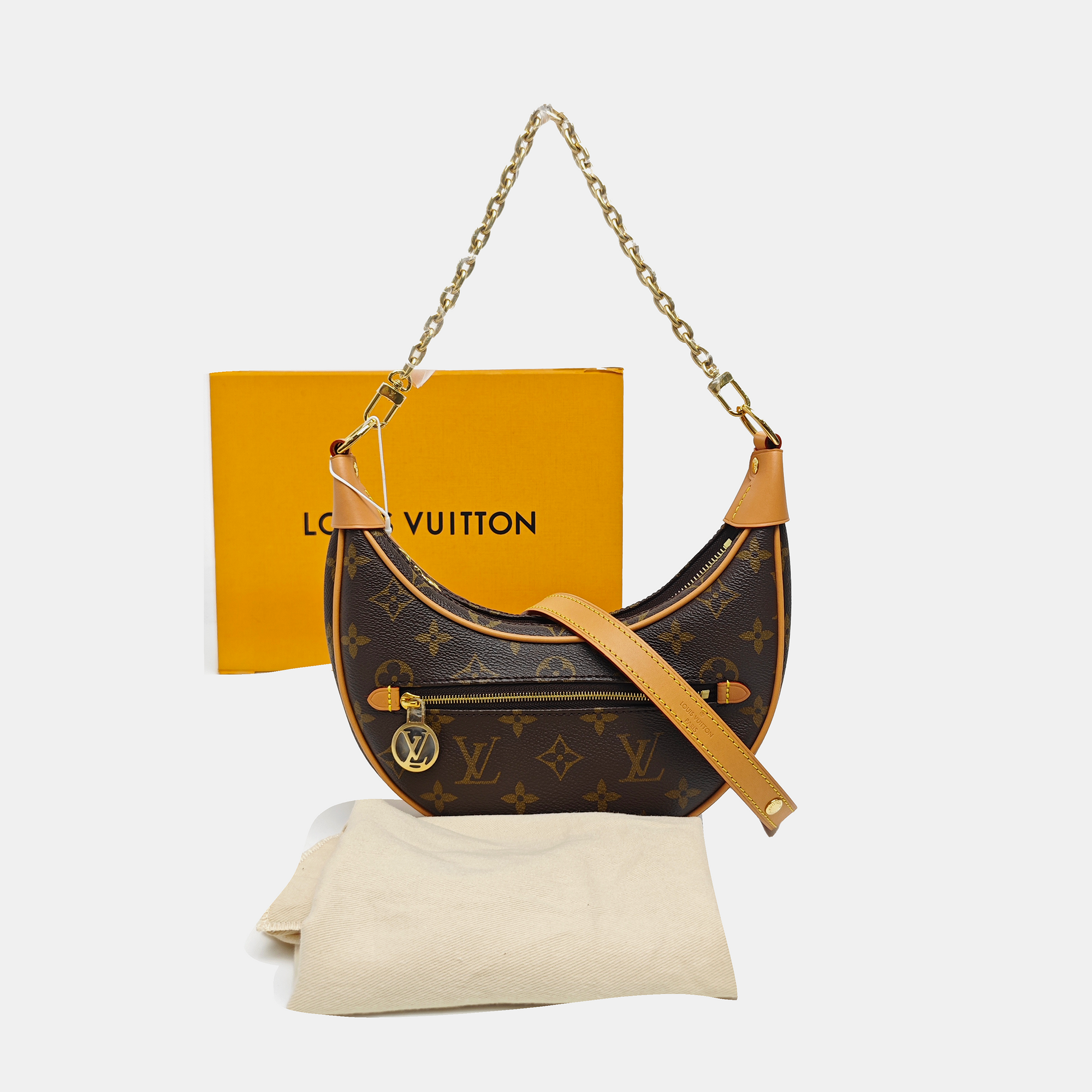 LOOP Monogram Coated Canvas Brown