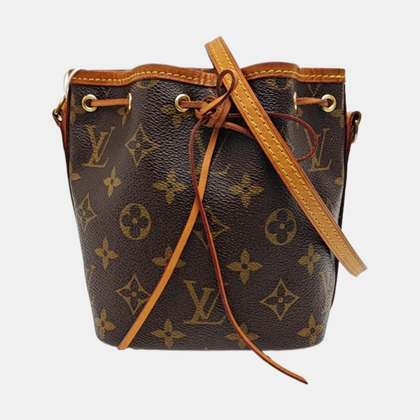 NÉONOÉ Nano Monogram Coated Canvas Brown