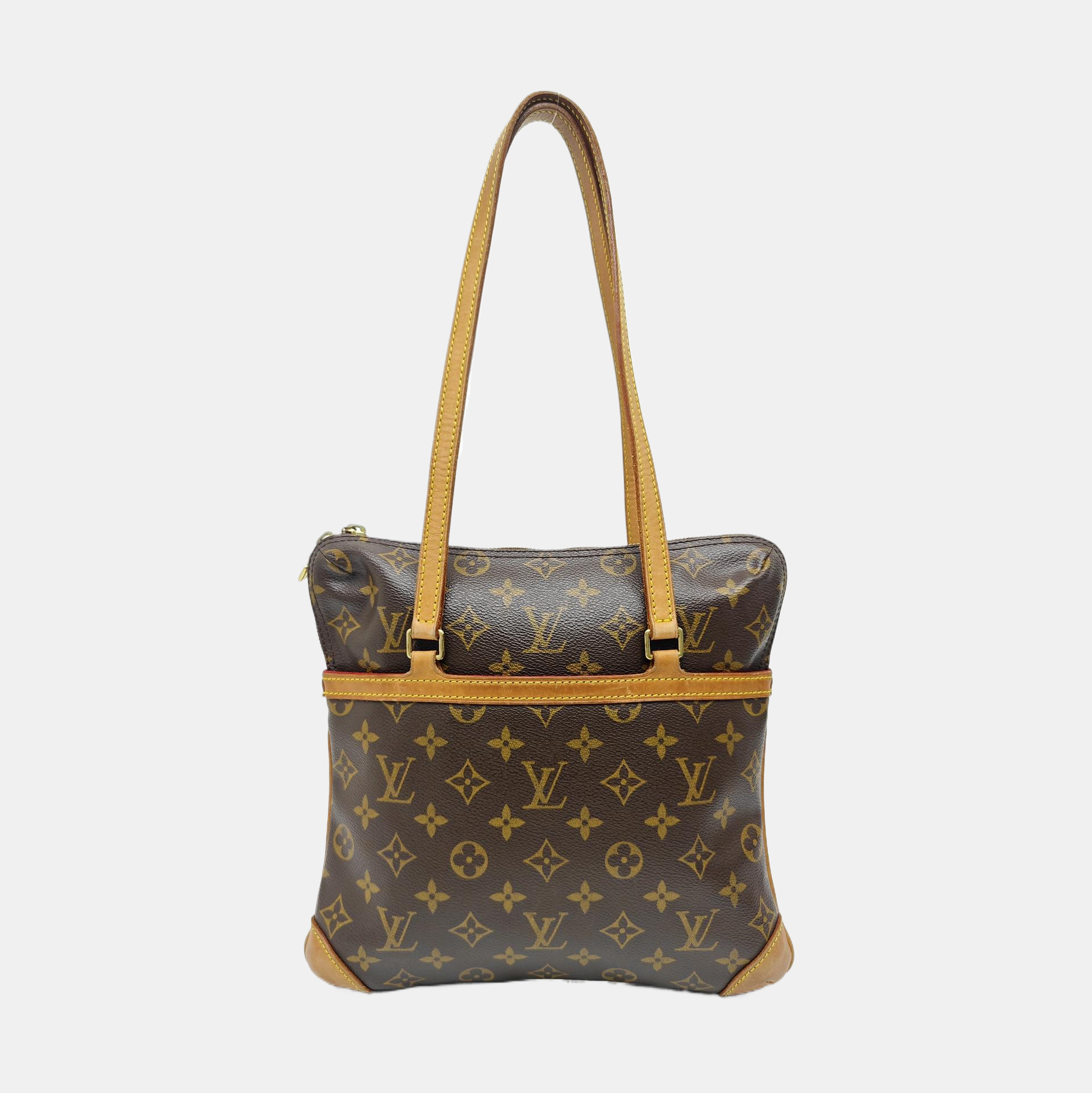 COUSSIN GM Monogram Coated Canvas Brown