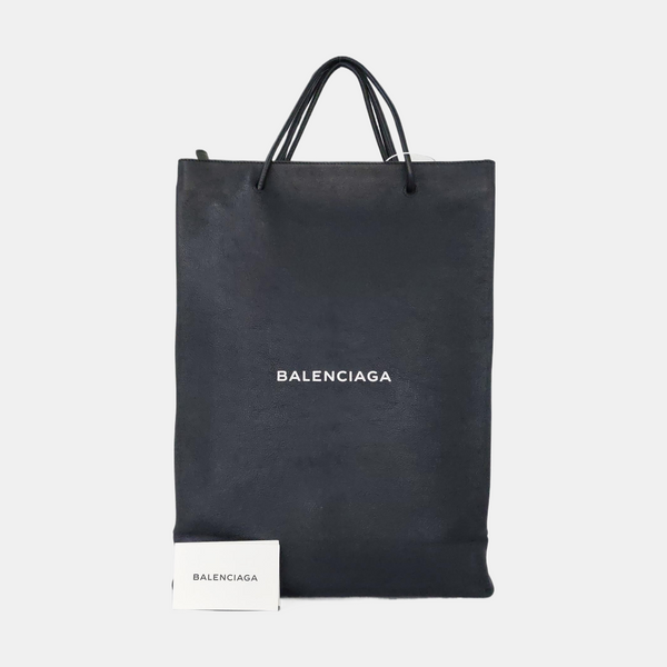 Shopping Bag Calfskin Black