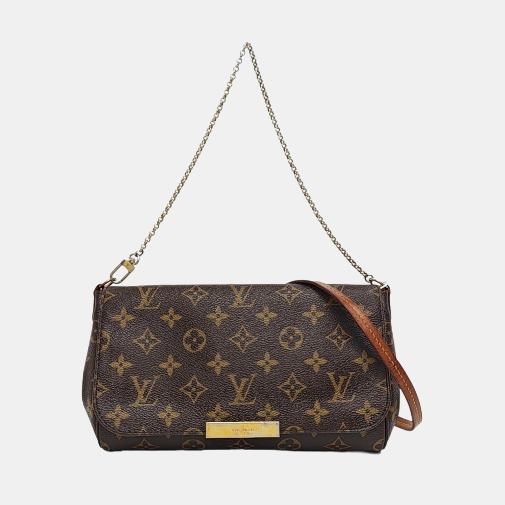 FAVORITE MM Monogram Coated Canvas Brown
