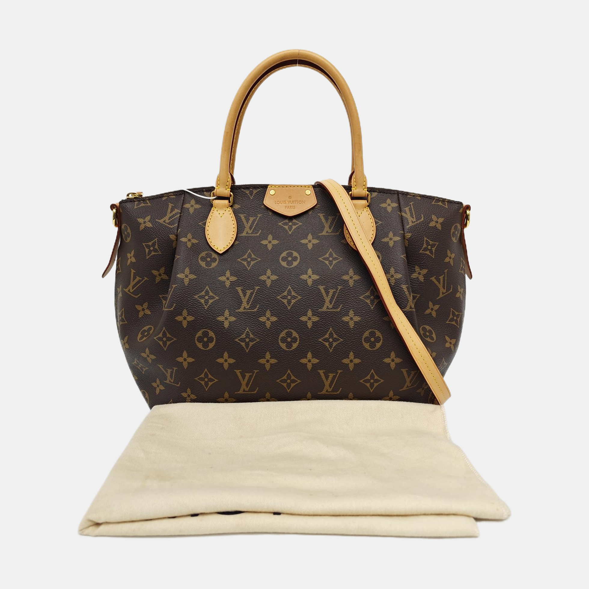 TURENNE MM Monogram Coated Canvas Brown