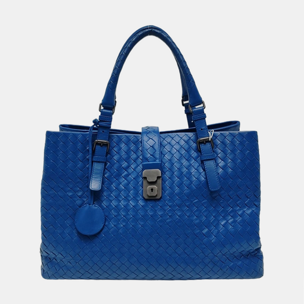 Authenticated pre-owned  Roma Calfskin Blue - Tote Bag at Looply