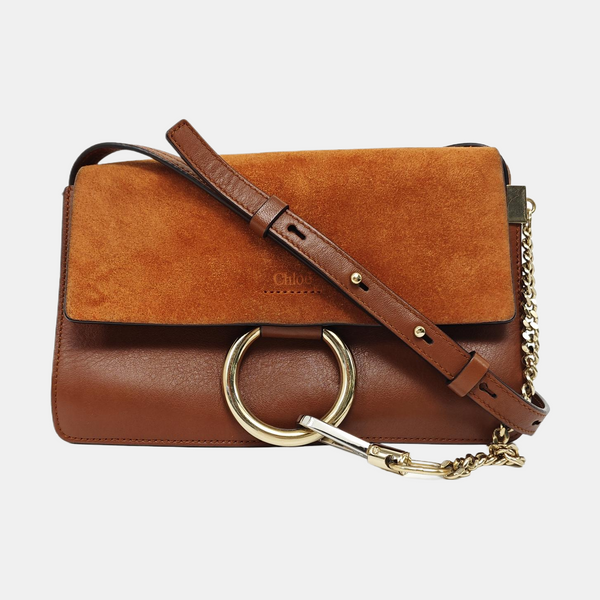 Faye Small Calfskin Brown