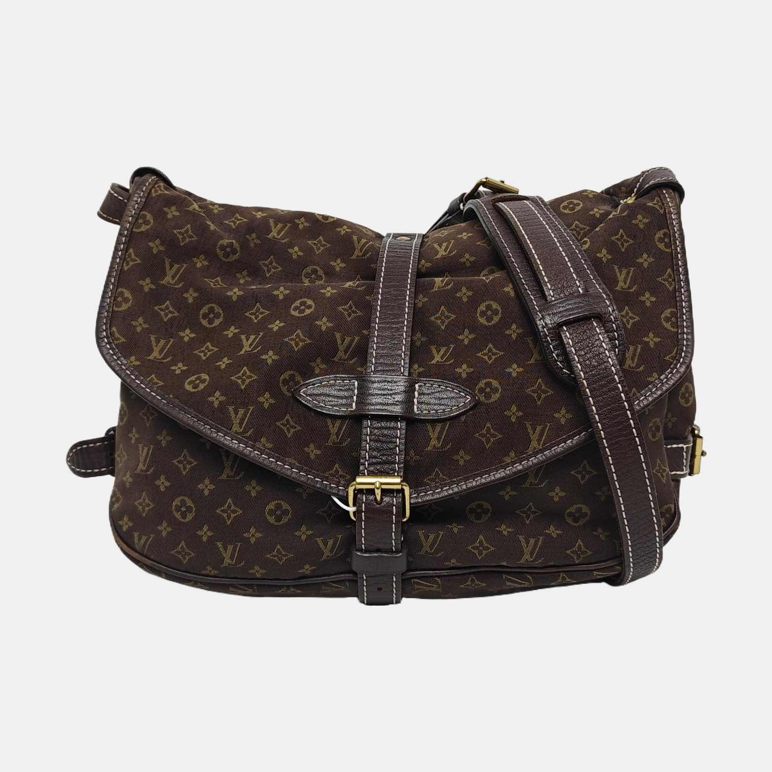 SAUMUR 28 Monogram Canvas Brown