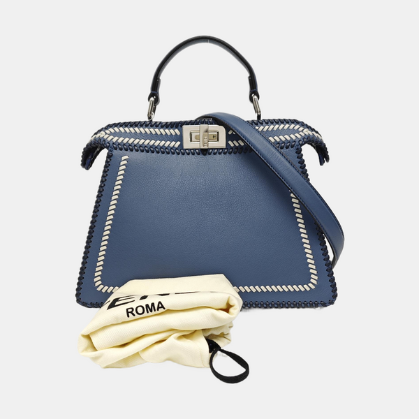 Peekaboo Mini Calfskin Blue