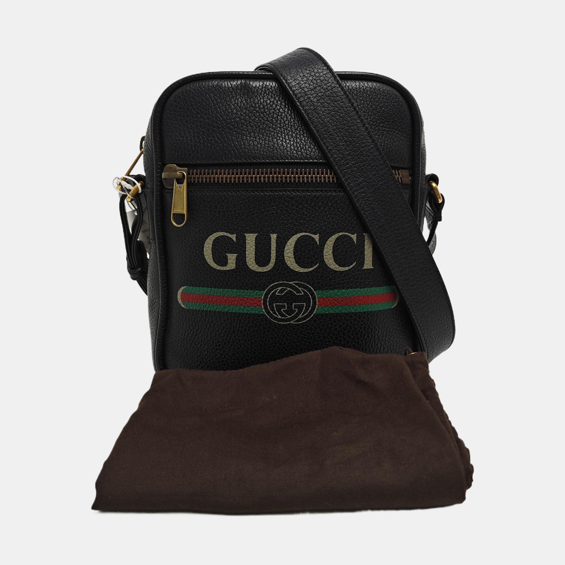 Print Calfskin Black