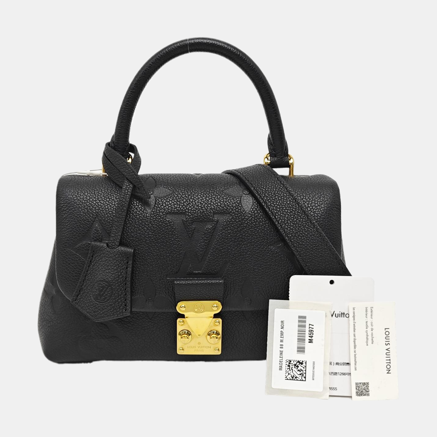 MADELEIN Monogram Calfskin Black