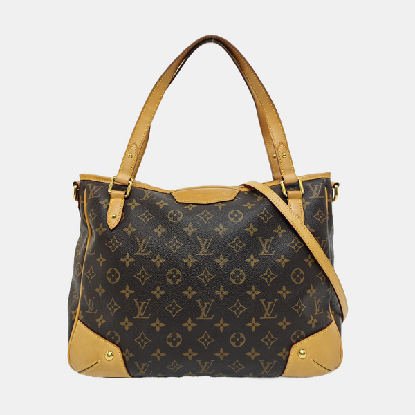 ESTRELA MM Monogram Coated Canvas Brown