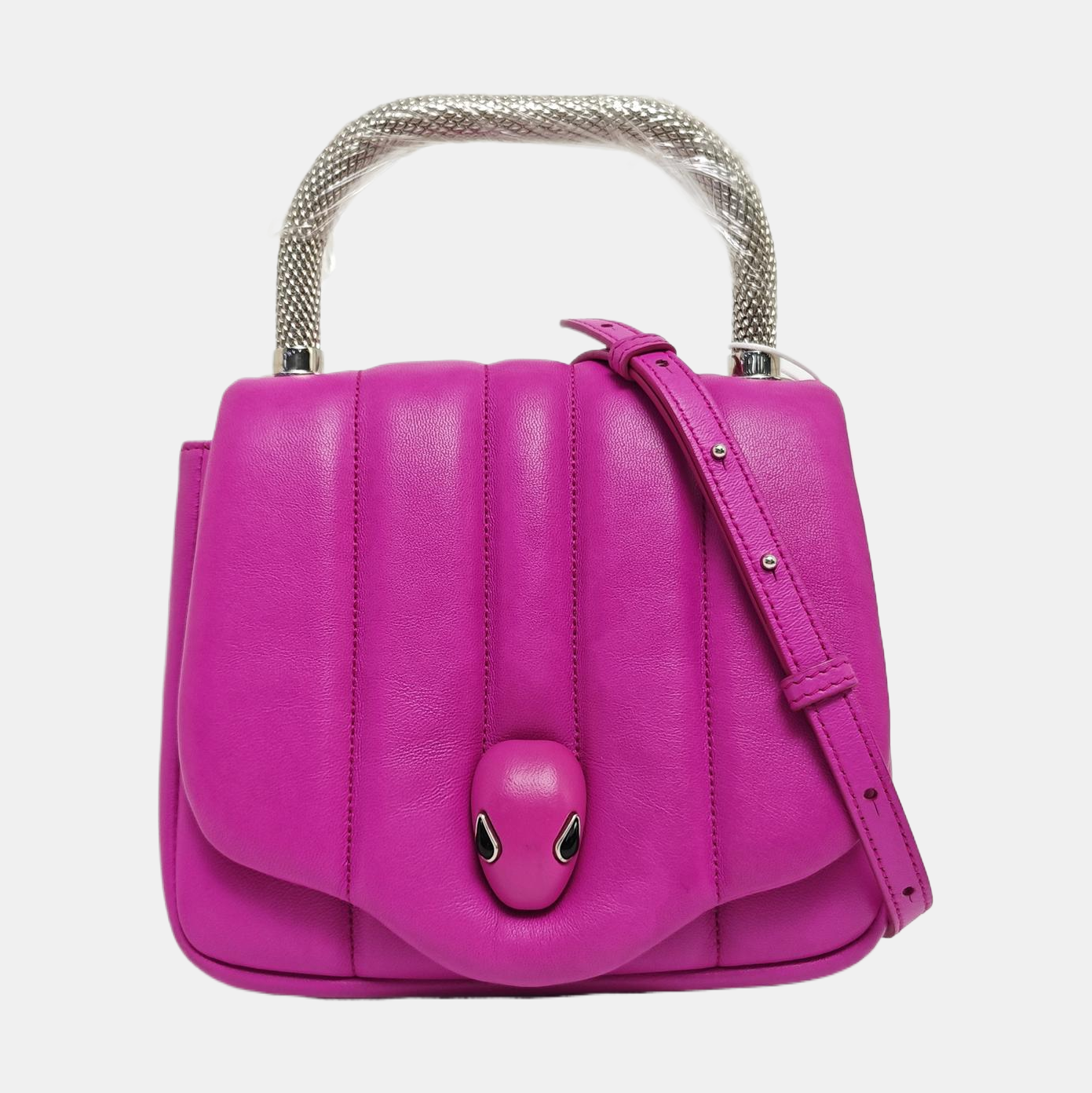 BVLGARI Quilted Lambskin Purple